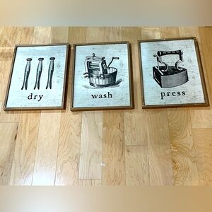 Vintage laundry room decor